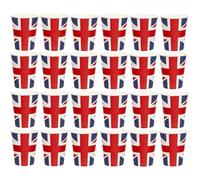 Union Jack Design Paper Cups Patriotic British Flag Disposable Cups for Parties & Celebrations | Eco-Friendly & Sturdy (24)
