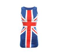I Love Fancy Dress Women's Union Jack Dress in Red | Size: Small I Love Fancy Dress Red Small