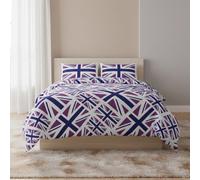 Union Jack Duvet Cover Set Trendy British Flag Bedding For Bedroom Decor Purple