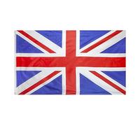 Union Jack Flag - 120cm x 75cm Rayon Union Jack Flag with Grommets - United Kingdom King's Coronation Street Party Decoration