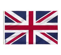 Union Jack Flag 8ft x 5ft 150x240cm Large United Kingdom Flag for Flagpole UK Flag with Eyelets Double Stitched Flags