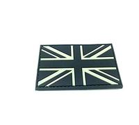 Union Jack Flag Black PVC Airsoft Paintball Patch