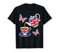 Union Jack Flag British Tea Time Patriotic Value Graphic T-Shirt
