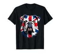 Union Jack Flag Bulldog Great Britain Design UK Flag T-Shirt