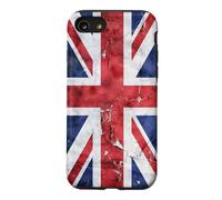 Union Jack Flag Distressed UK United Kingdom Grunge Case for iPhone SE (2020) / 7/8