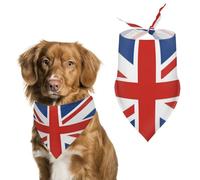 Union Jack Flag Dog Bandanas,Adjustable Neck Pet Scarf for Small to Large Pets,Stylish And Comfortable Accessories for Dogs & Cats