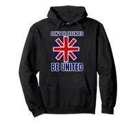 UNION JACK FLAG, DON'T BE OFFENDED, BE UNITED Pullover Hoodie