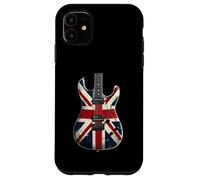 Union Jack Flag Electric Guitar Retro UK Flag Guitarist Case for iPhone 11