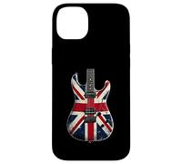 Union Jack Flag Electric Guitar Retro UK Flag Guitarist Case for iPhone 14 Plus