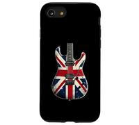 Union Jack Flag Electric Guitar Retro UK Flag Guitarist Case for iPhone SE (2020) / 7/8
