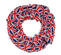 Union Jack Flag Hair Scrunchie Large 16cm Diameter 80s 90s Size British Made