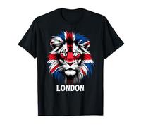 Union Jack Flag Lion Design United Kingdom London T-Shirt