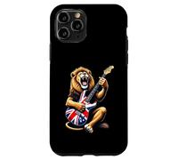 Union Jack Flag Lion Playing Electric Guitar UK Flag Case for iPhone 11 Pro