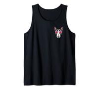 Union Jack Flag Miniature Bull Terrier Dog UK Pocket Tank Top