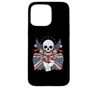 Union Jack Flag Motorcycle Biker Skull British Isles UK Flag Case for iPhone 15 Pro Max