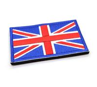 Union Jack Flag Patch Hook and Loop Fabric Badge British Military 8x5cm Army Airsoft UK Great Britain