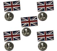 Union Jack Flag Pin Badge Metal Enamel Lapel Badge (5 Pack)