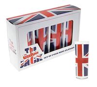 Union Jack Flag Set of 4 Shot Glasses