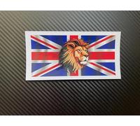 Union Jack Flag Sticker Lion Coloured GB England UK British