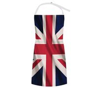Union Jack Flag UK United Kingdom Apron for Men Women Adjustable Bib with Pockets Kitchen Cooking BBQ Aprons
