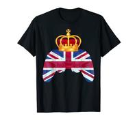 Union Jack Game Controller UK Flag Royal Crowns Men Boy Kid T-Shirt