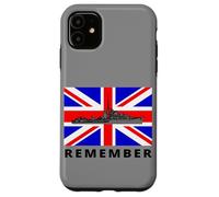Union Jack Great Britain Flag With British WW2 Ship Case for iPhone 11