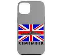 Union Jack Great Britain Flag With British WW2 Ship Case for iPhone 13
