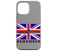 Union Jack Great Britain Flag With British WW2 Ship Case for iPhone 13 Pro Max