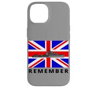 Union Jack Great Britain Flag With British WW2 Ship Case for iPhone 14