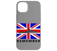 Union Jack Great Britain Flag With British WW2 Ship Case for iPhone 14 Plus