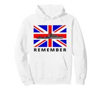 Union Jack Great Britain Flag With British WW2 Ship Pullover Hoodie