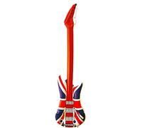 Union Jack Guitar for Gift Blow-up Inflatable GB Union Jack Theme for Party Decoration Prop or Pool Accessory