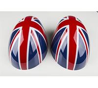Union Jack Interior Decal Cover Trim Cap Sticker for Mini Cooper ONE S JCW F Series F55 Hardtop F56 Hatchback F57 Covertible 2016-up (Side Wing Mirror Cap Without Hole 2014-2019)