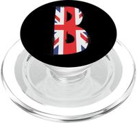Union Jack Letter B Initial United Kingdom British PopSockets PopGrip for MagSafe