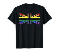 UNION JACK LGBTQ GAY PRIDE RAINBOW FLAG UK UNITED KINGDOM T-Shirt