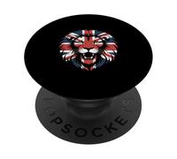 Union Jack Lion Head UK Pride PopSockets Adhesive PopGrip