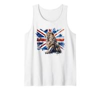 Union Jack Lion Union Jack Flag British Isles UK Flag Tank Top