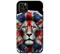 Union Jack Lions Head Lion Face & British Flag Great Britain Case for iPhone 11 Pro Max
