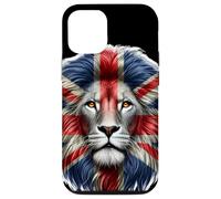Union Jack Lions Head Lion Face & British Flag Great Britain Case for iPhone 12/12 Pro