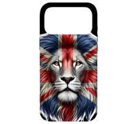 Union Jack Lions Head Lion Face & British Flag Great Britain Case for iPhone 17 Pro Max