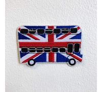 Union Jack London Bus Iron Sew on Embroidered Patch