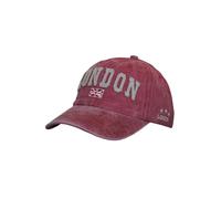 Union Jack London England Baseball Cap for Men Women, Embroidered UK Flag, Adjustable Breatheable Dad Hat (Burgundy)