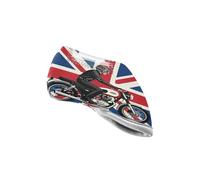 Union Jack Motorcycle Biker UK Flag Golf Blade Putter Cover Water Resistant Putter Headcover fits for Most Clubs