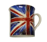 Union Jack Mug Cup - Spin Flag Design / Dishwasher Microwave Safe / for Coffee/Tea/Hot Chocolate/Milk/Cappuccino/Red White Blue/British Souvenir from London England United Kingdom/for Home Kitchen