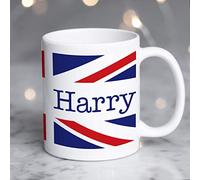 Union Jack Mug Personalised Customised Union Jack Mugs Add Name for a Thoughtful Personalised Gift Christmas or Birthday