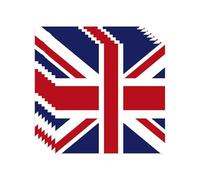 Union Jack Party Napkins UK Flag Serviettes, 40PCS British Flag Disposables Napkins for Great Britain Street Events VE VJ Day 80th Anniversary Decorations