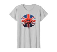 Union Jack Poppy. British Flag. Men, Women, Boys & Girls UK T-Shirt