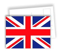 Union Jack Postcards - Iconic British Flag Design - Great for London Lovers | Set of 10 flat cards (A6) - Writable reverse side