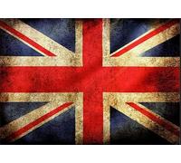 Union Jack Retro Metal Plaque/Sign Pub, Bar, Man Cave Novelty Gift (Aluminium A3 (400x290mm) Approx)