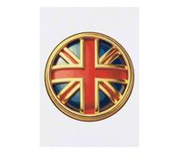 'Union Jack Roundel' Temporary Tattoo - Water Resistant, Skin-Safe, Non-Toxic Transfer (TO00081457)